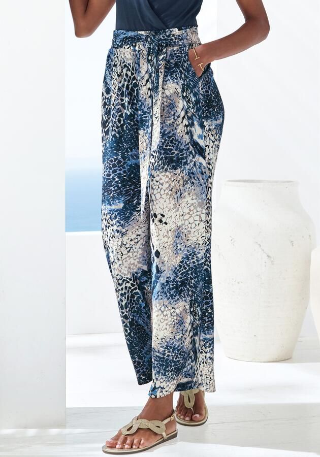 Lascana Palazzobroek met bindband instapbroek casual - Foto 5