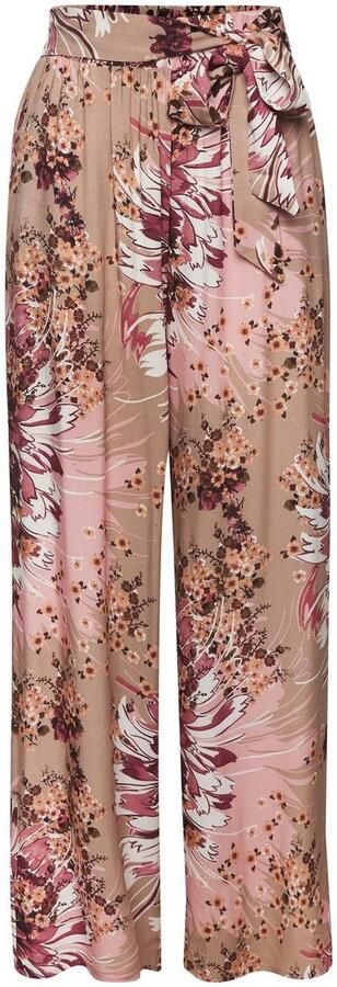 Lascana Palazzobroek met bindegordel en alloverprint stofbroek met zakken - Foto 8