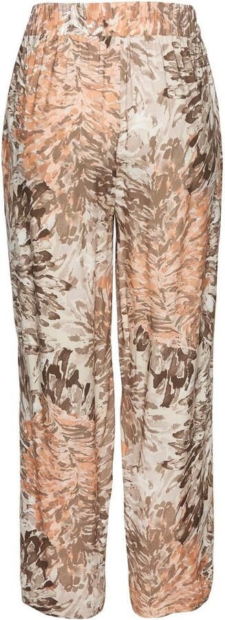 Lascana Palazzobroek met bloemenprint zomerse stofbroek met zakken strandbroek (Met vastgezette bindceintuur) - Foto 6