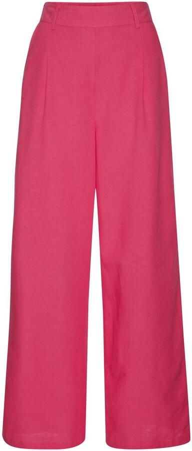 Lascana Palazzobroek met riemlussen linnenbroek zomerbroek casual - Foto 4