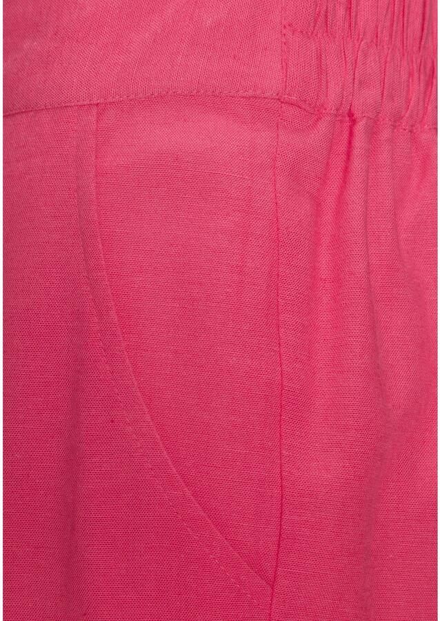 Lascana Palazzobroek met riemlussen linnenbroek zomerbroek casual - Foto 2