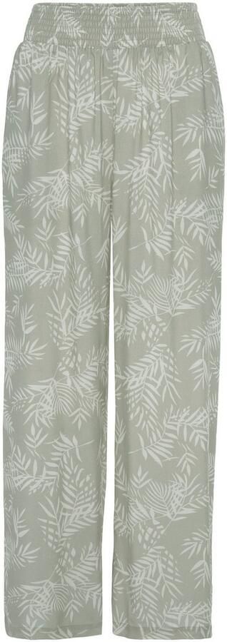 Lascana Palazzobroek van crêpe viscose met elastische gesmokte boorden stoffen broek - Foto 5