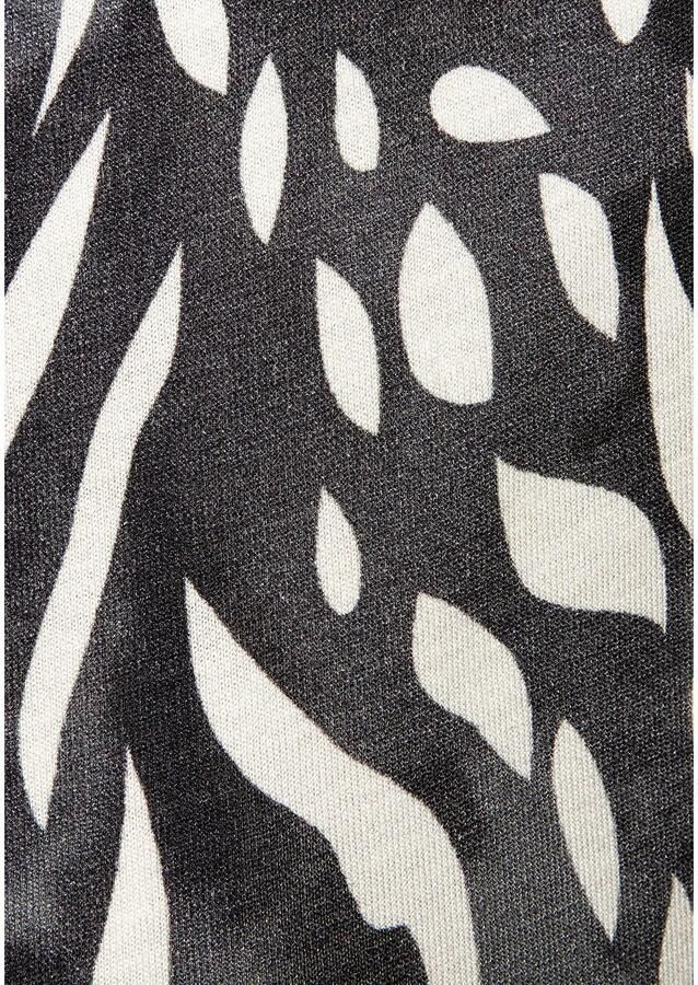 Lascana Palazzobroek van viscose-jersey instapbroek met alloverprint en zakken