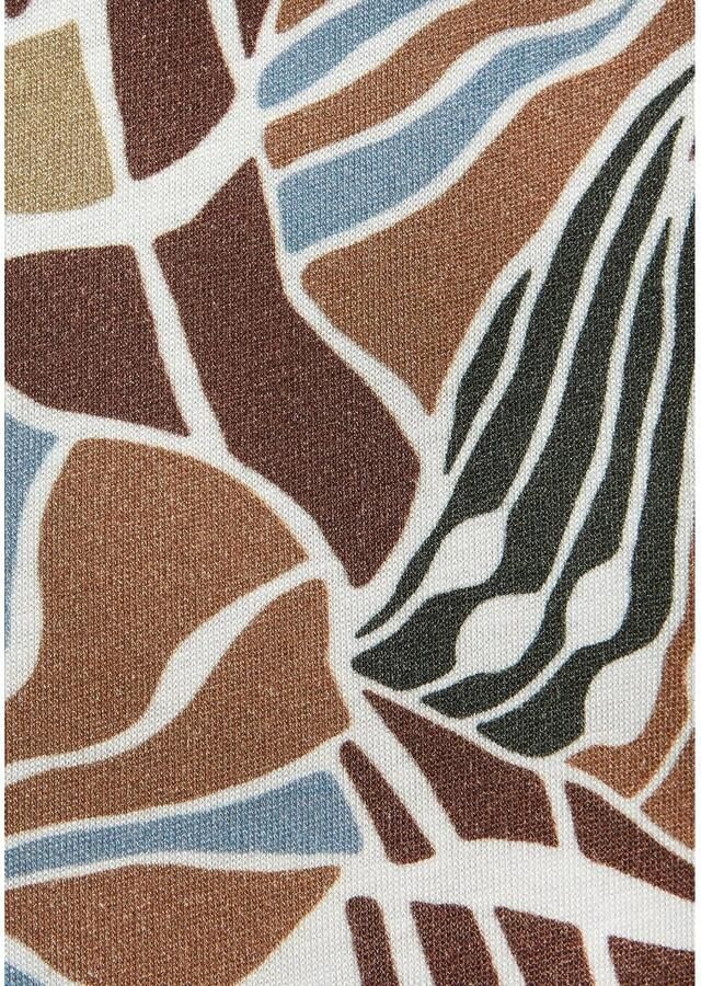 Lascana Palazzobroek van viscose-jersey zomerbroek met alloverprint en zakken