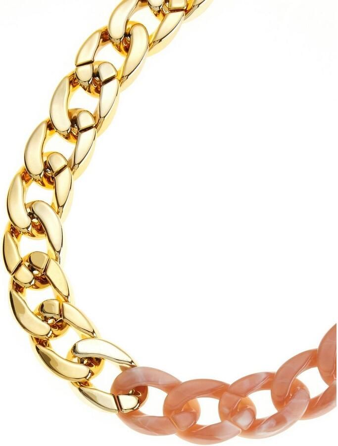 Lascana Pantserketting in bicolor collier schakelketting halsaccessoire halsketting