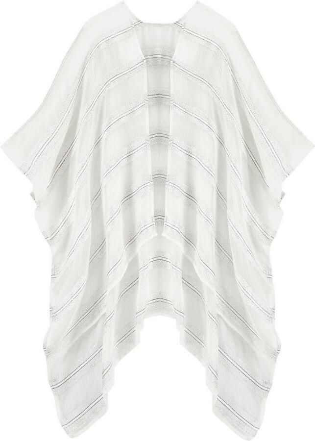 Lascana Pareo Modieus sjaaltje Stranddoek omslag met glinsterende details