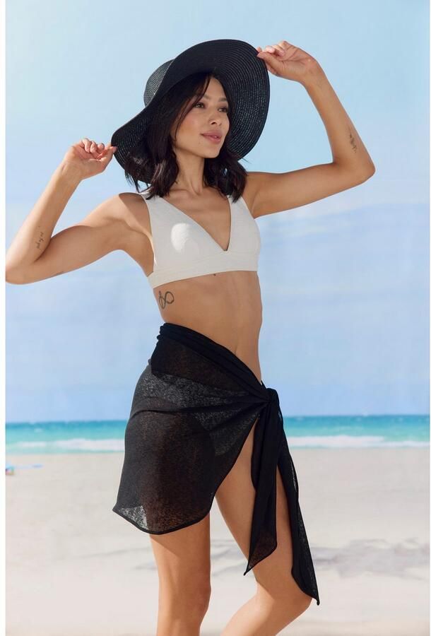 Lascana Pareo Modieus sjaaltje Stranddoek zomerse poncho omslag - Foto 3