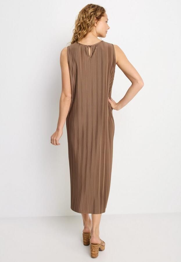 Lascana Plisséjurk in midilengte jurk met bandjes zomerjurk - Foto 7