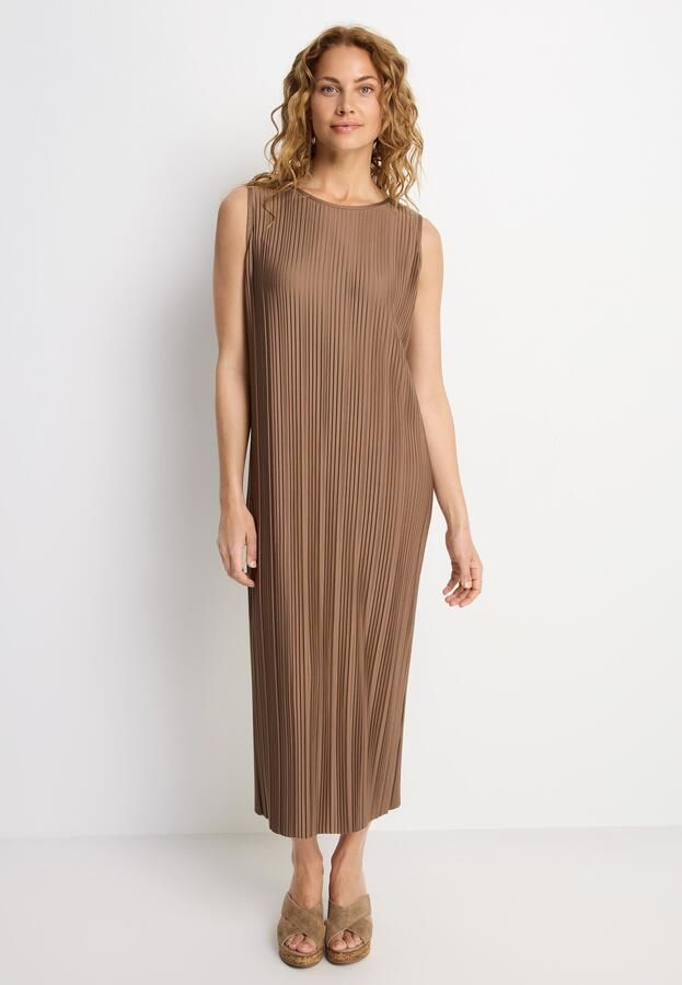 Lascana Plisséjurk in midilengte jurk met bandjes zomerjurk - Foto 4