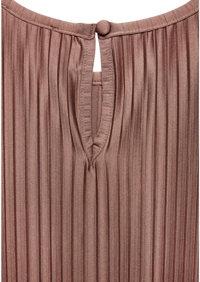 Lascana Plisséjurk in midilengte jurk met bandjes zomerjurk - Foto 2