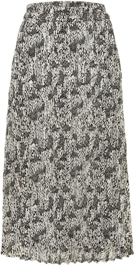 Lascana Plissérok van lichte chiffonstof midirok met aloverprint zomers - Foto 4