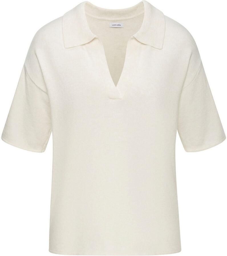 Lascana Poloshirt van hoogwaardige brei