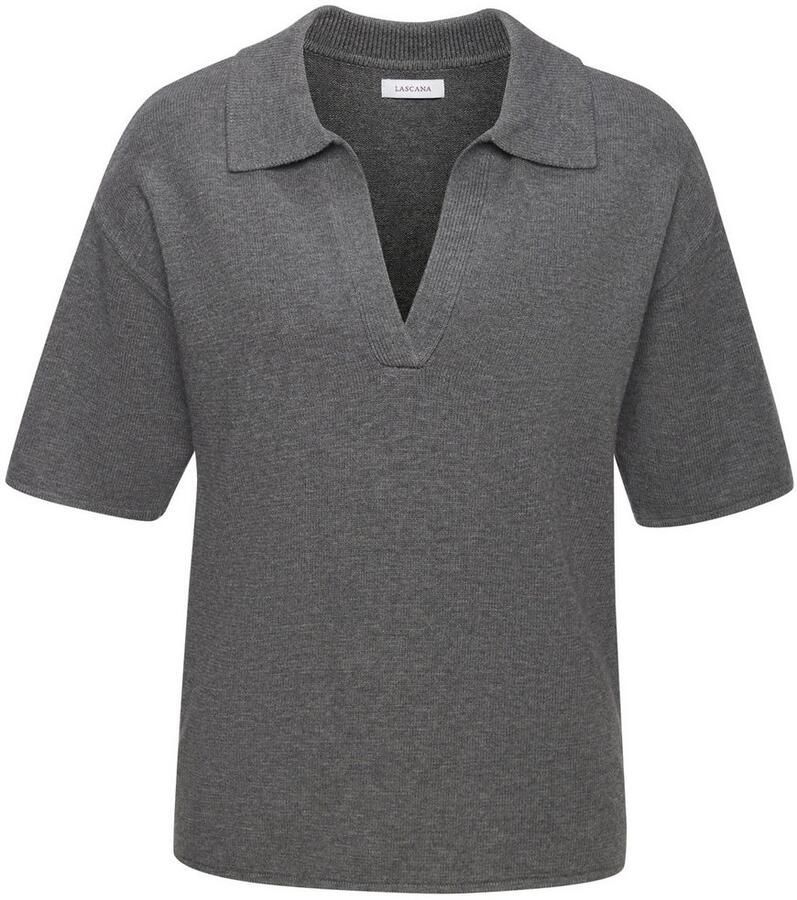Lascana Poloshirt van hoogwaardige brei