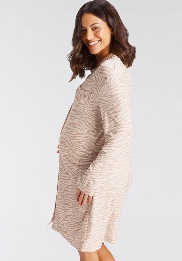 Lascana Positienachthemd met knoopsluiting en rimpeling aan de zijnaad - Foto 3