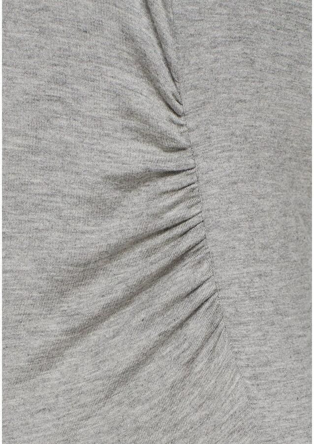 Lascana Positienachthemd met knoopsluiting en rimpeling aan de zijnaad