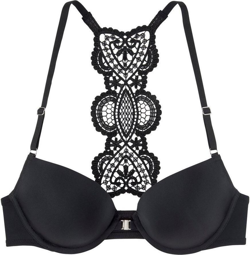 Lascana Push-up-bh ALICIA Kanten achterkant met borduursel dessous