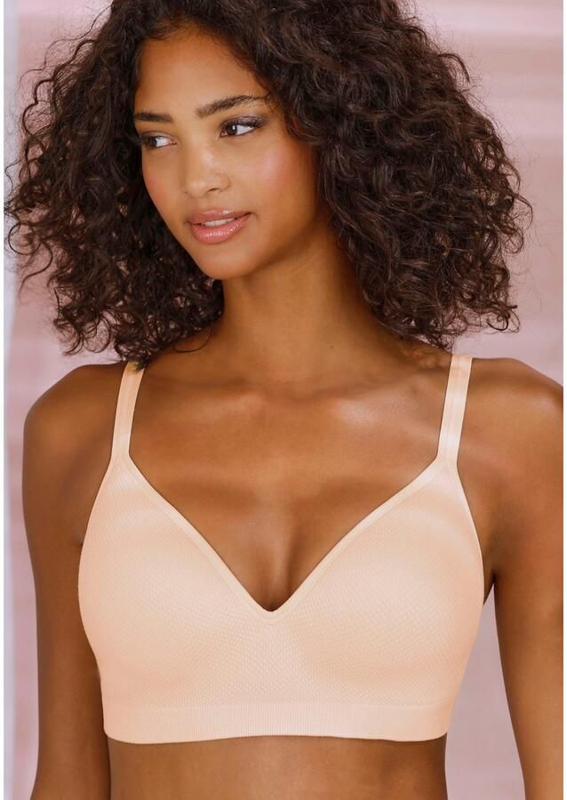 Lascana Push-up-bh COMFY BRA zonder beugels in zachte katoenen stof basic lingerie