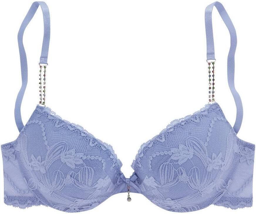Lascana Push-up-bh Dalia met elegante stras op de schouderbandjes lingerie - Foto 4