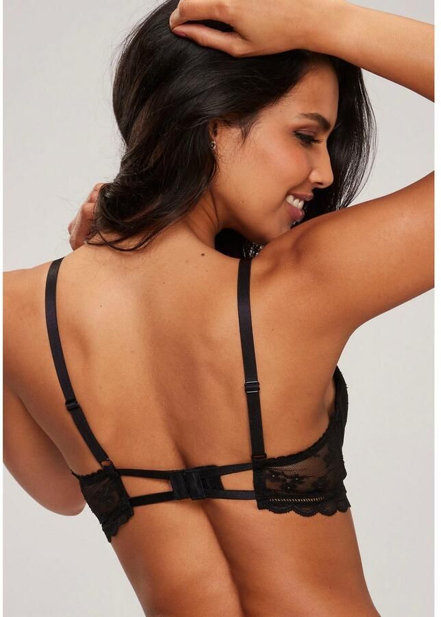 Lascana Push-up-bh FINA in lichte lange vorm. met extravagante beugel sexy lingerie