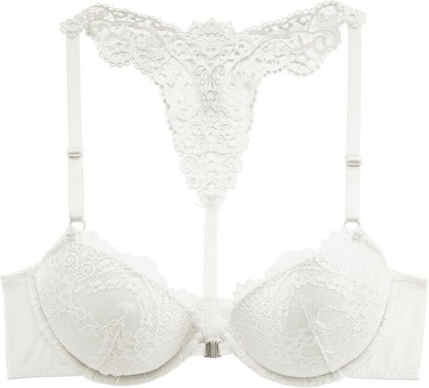 Lascana Push-up-bh MELISSA met voorsluiting & kanten achterkant van borduursel ondergoed - Foto 2