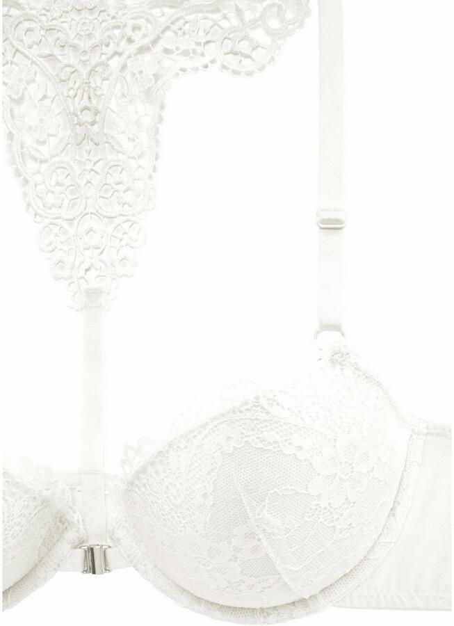 Lascana Push-up-bh MELISSA met voorsluiting & kanten achterkant van borduursel ondergoed - Foto 3
