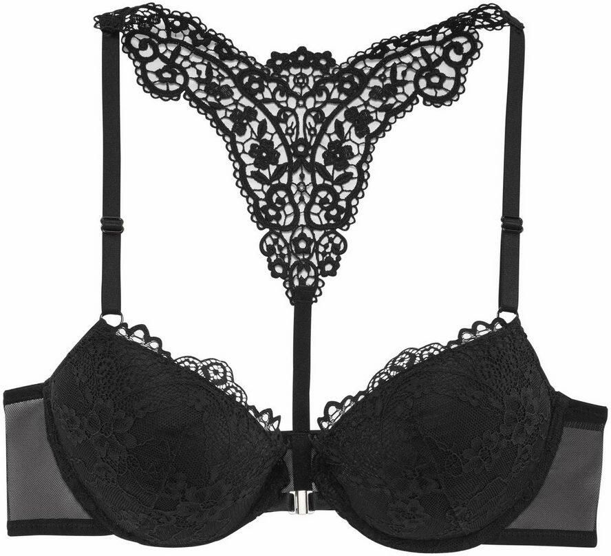 Lascana Push-up-bh MELISSA met voorsluiting & kanten achterkant van borduursel ondergoed - Foto 2
