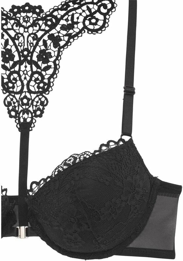 Lascana Push-up-bh MELISSA met voorsluiting & kanten achterkant van borduursel ondergoed - Foto 7