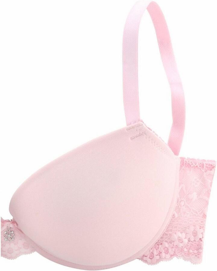 Lascana Push-up-bh met beugel en kanten achterkant dessous