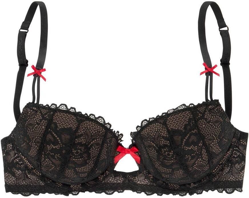 Lascana Push-up-bh met beugel en verleidelijke cut-out aan de voorkant sexy lingerie