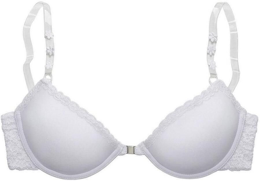 Lascana Push-up-bh met beugel met voorsluiting en transparante bandjes ondergoed - Foto 3