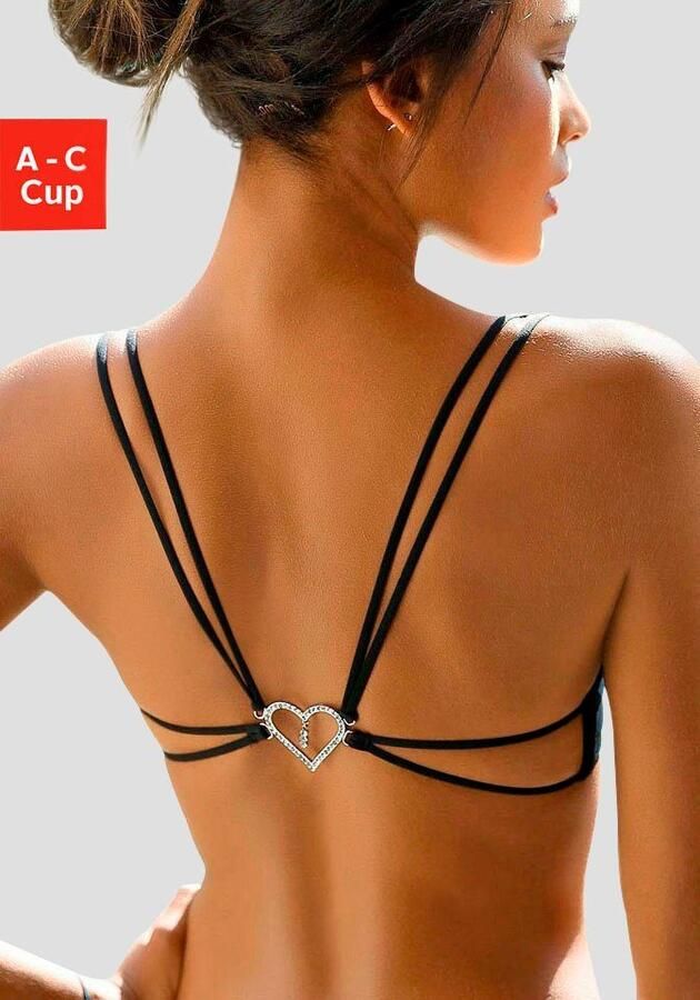 Lascana Push-up-bh met bijzondere strasachterkant voor diepe ruglijn sexy ondergoed - Foto 4