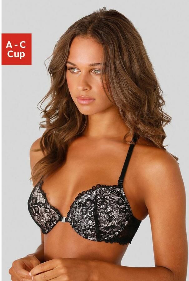 Lascana Push-up-bh met decoratieve kanten achterkant in banddesign sexy ondergoed - Foto 4