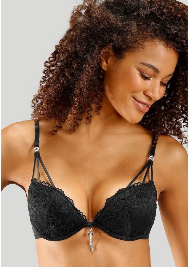 Lascana Push-up-bh met elegante sieraden lingerie