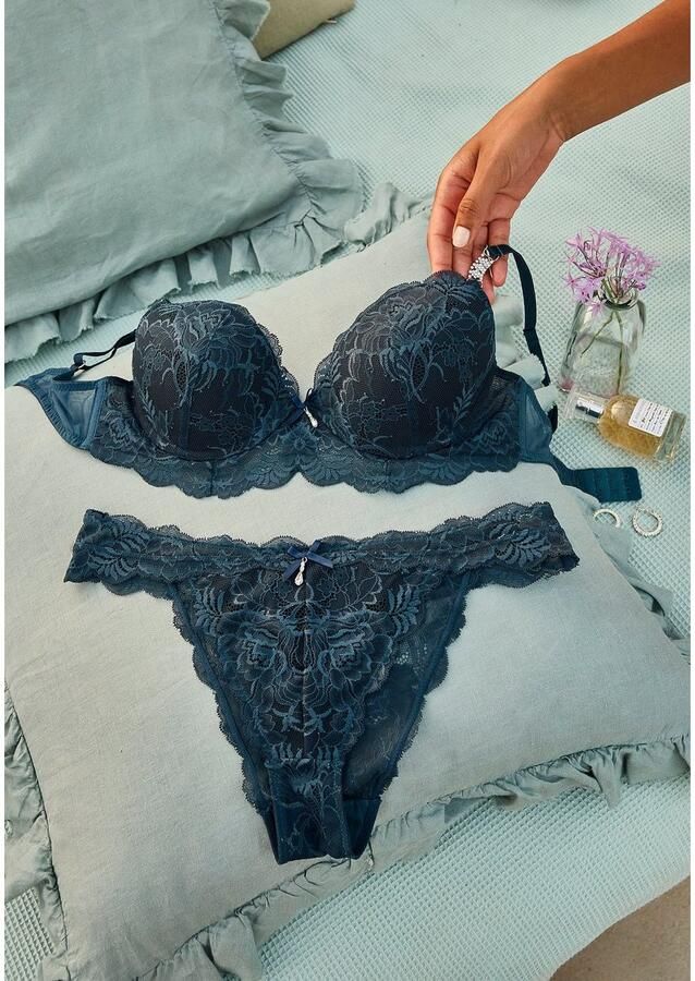 Lascana Push-up-bh met extravagante stras details op de bandjes lingerie - Foto 7