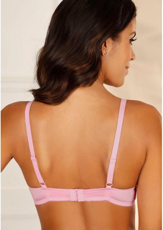Lascana Push-up-bh met jacquardkant en uitneembare vullingen dessous