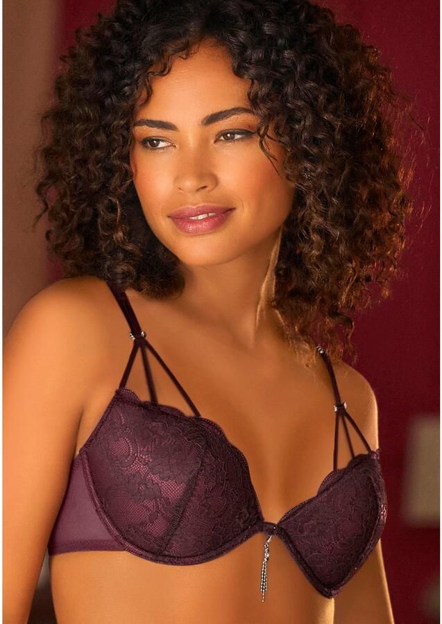 Lascana Push-up-bh met opvallend glitteraccessoire sexy dessous - Foto 6