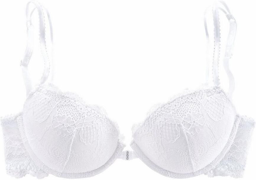 Lascana Push-up-bh met praktische voorknopsluiting en delicate spaghettibandjes lingerie - Foto 6