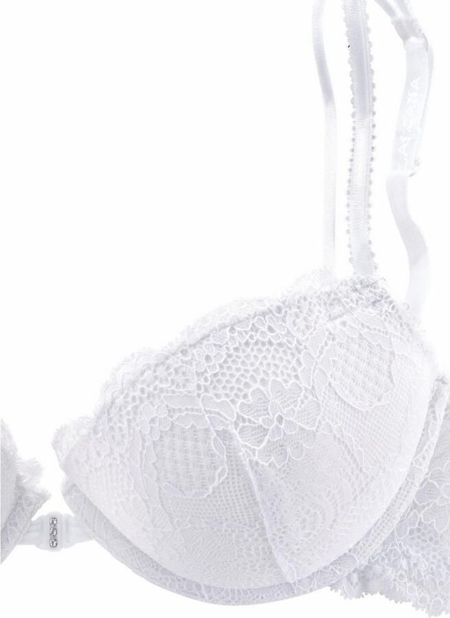 Lascana Push-up-bh met praktische voorknopsluiting en delicate spaghettibandjes lingerie