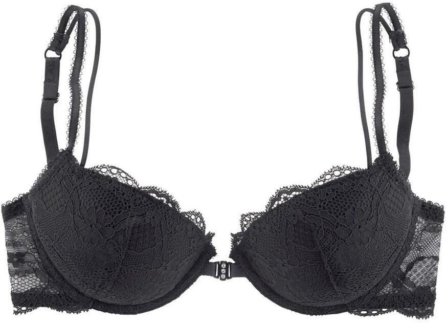 Lascana Push-up-bh met praktische voorknopsluiting en delicate spaghettibandjes lingerie - Foto 5