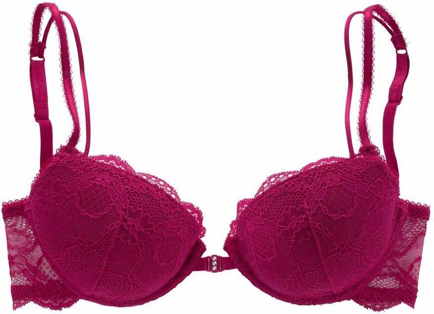 Lascana Push-up-bh met praktische voorknopsluiting en delicate spaghettibandjes lingerie - Foto 5