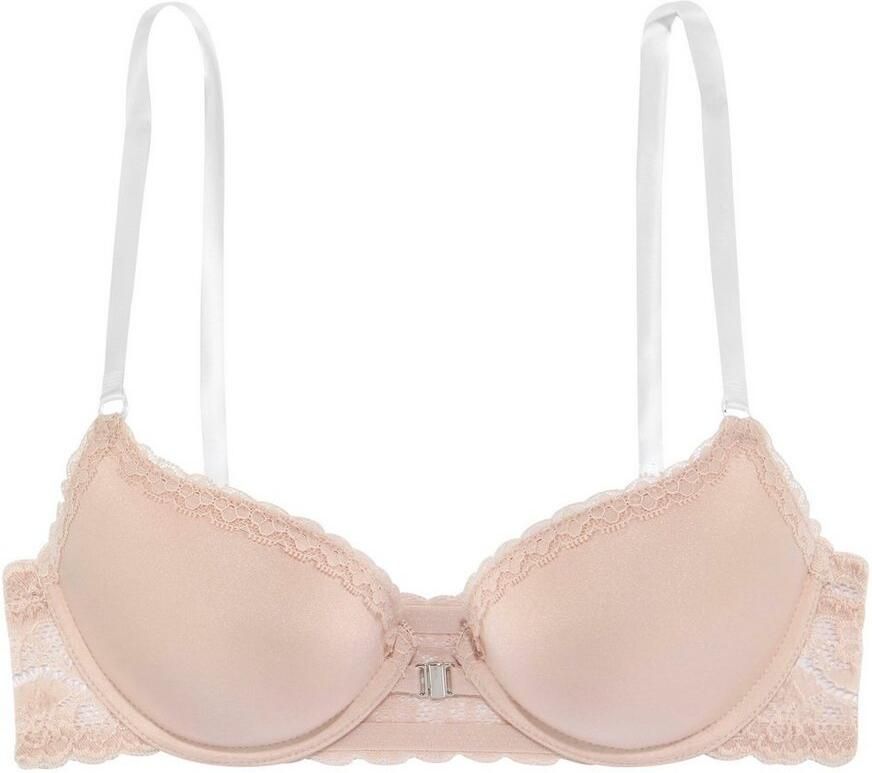 Lascana Push-up-bh met sluiting aan de voorkant en transparante bandjes