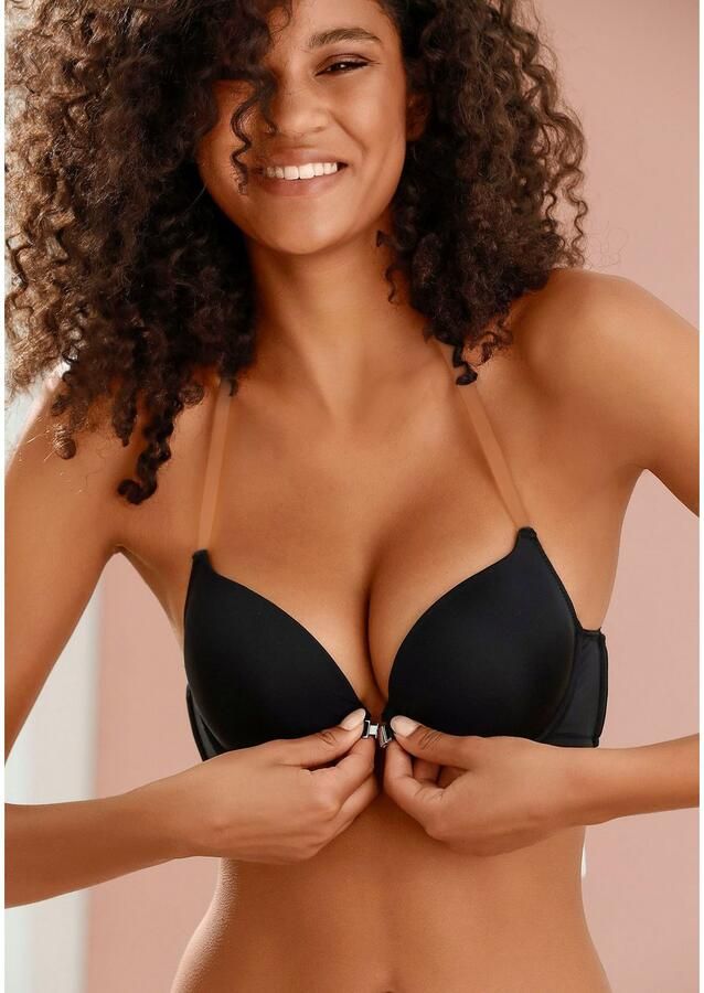 Lascana Push-up-bh met strasachterkant voor diepe ruglijn sexy ondergoed - Foto 3