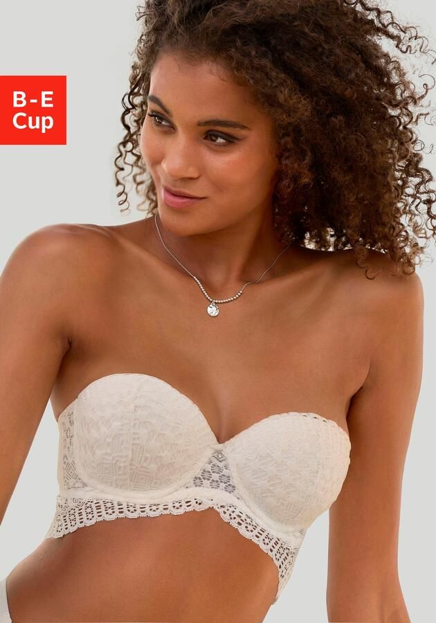 Lascana Push-up-bh met veel draagmogelijkheden en kant in fluwelen look lingerie - Foto 7