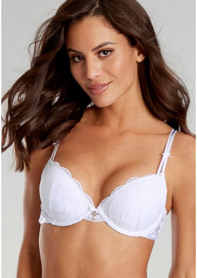 Lascana Push-up-bh Nikoletta met opwindende bandjes aan de zijkanten sexy lingerie sexy ondergoed