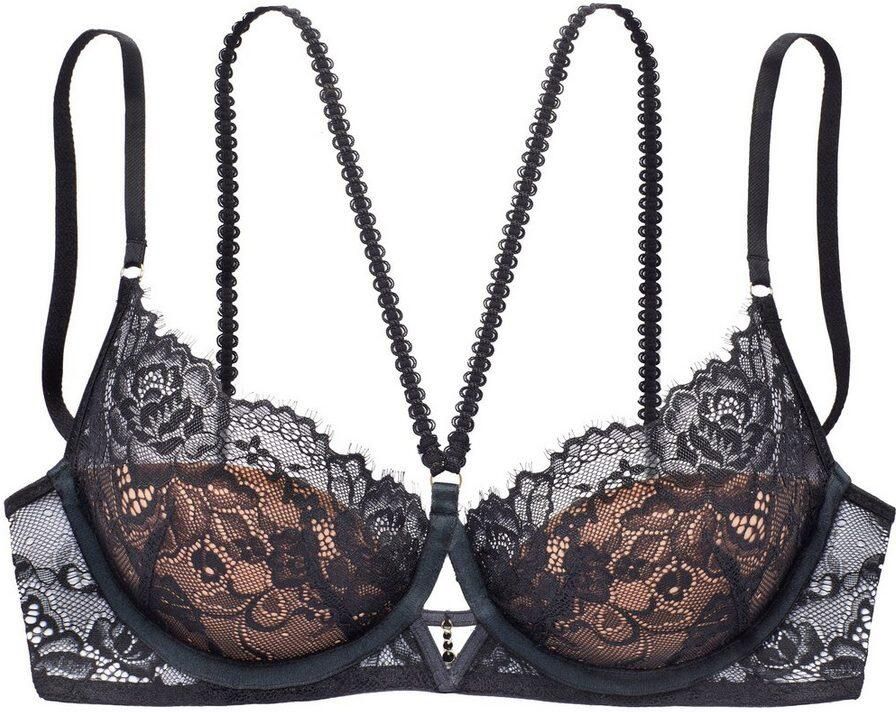 Lascana Push-up-bh Samara met verleidelijk sierbandje en cut-out sexy lingerie amira