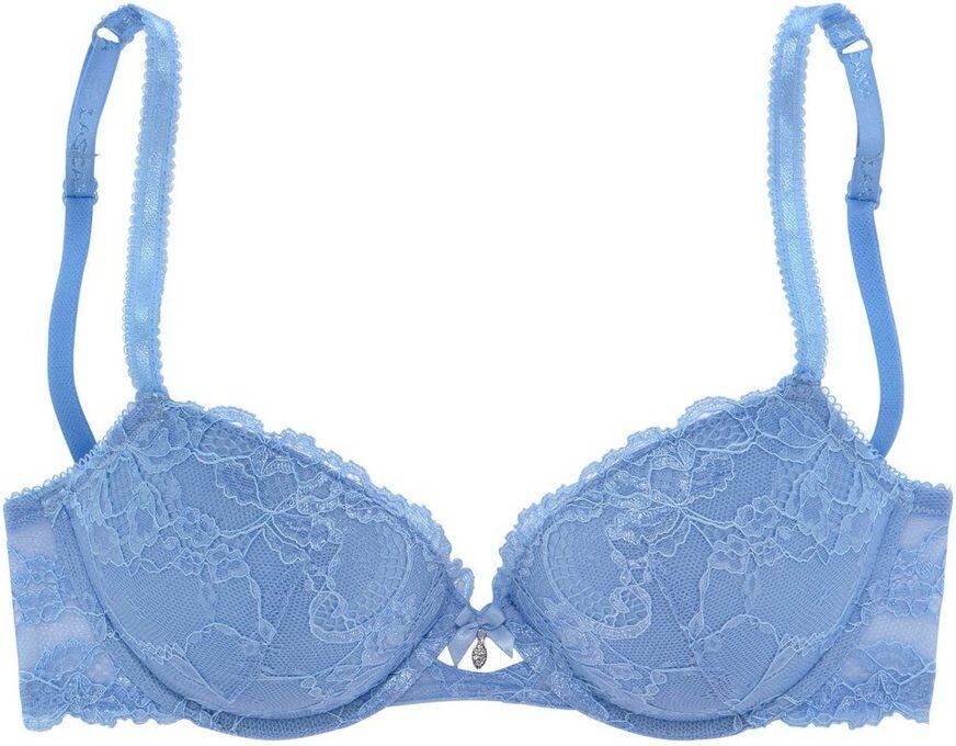Lascana Push-up-bh van gebloemde kant dessous