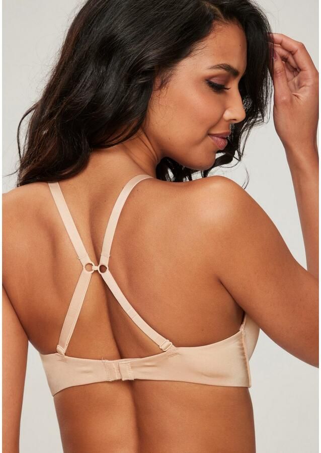 Lascana Push-up-bh zonder beugel met ingebouwd kussen in de ondercup basic-bh