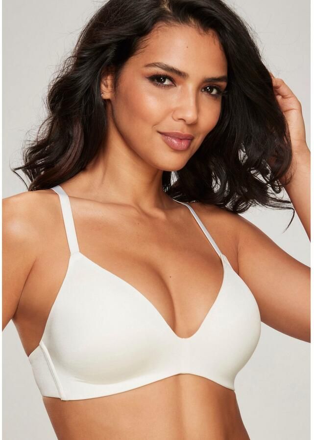 Lascana Push-up-bh zonder beugel met ingebouwd kussen in de ondercup basic-bh