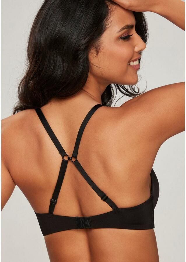 Lascana Push-up-bh zonder beugel met ingebouwd kussen in de ondercup basic-bh