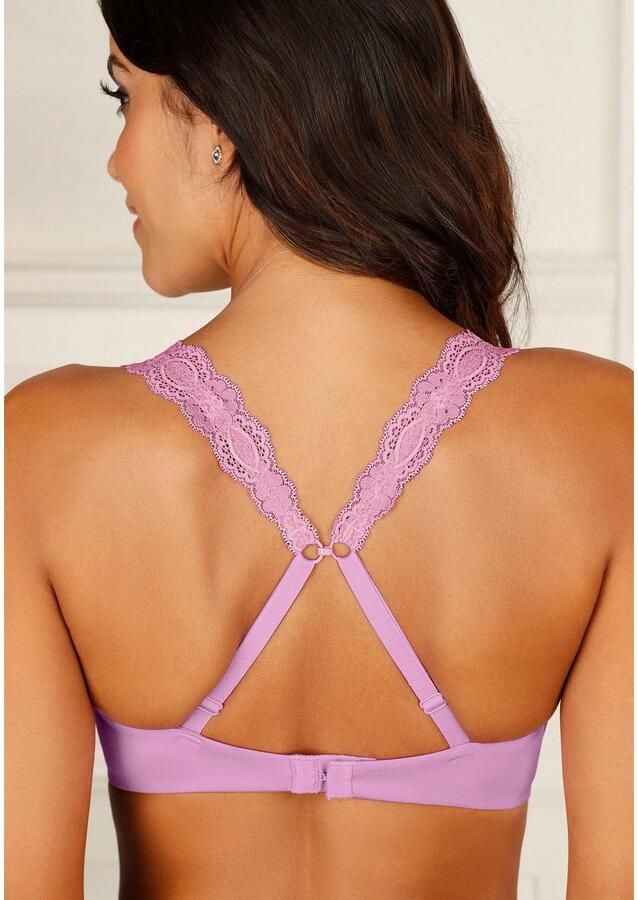 Lascana Push-up-bh zonder beugel met prachtige kantbanden lingerie